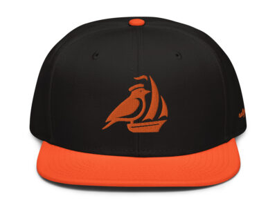harbor captain - snapback hat black/orange
