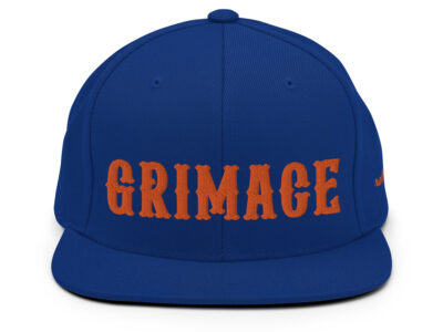 GRIMACE - snapback hat blue/orange