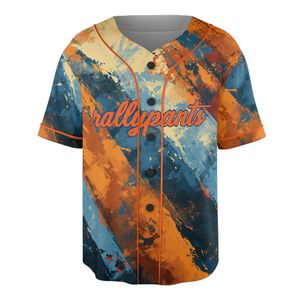 rallypantsguy baseball jersey - queens blue/orange rallyprint