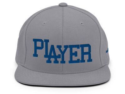 PLAYER – snapback hat grey/blue