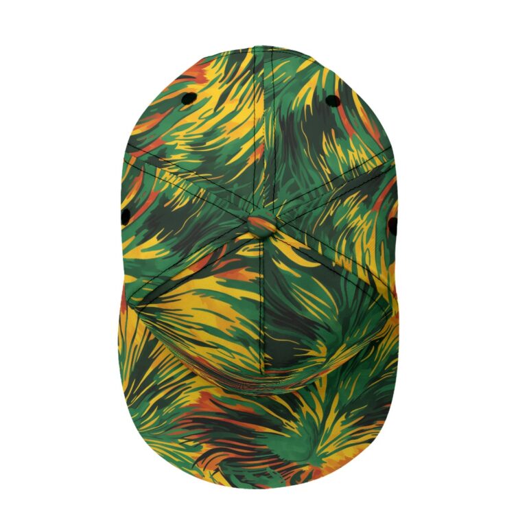 snapback rally cap – dangr green/red/yellow rallyprint