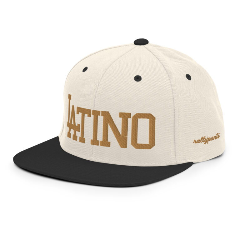 LATINO - snapback hat by rallypants natural/black/gold - Image 3