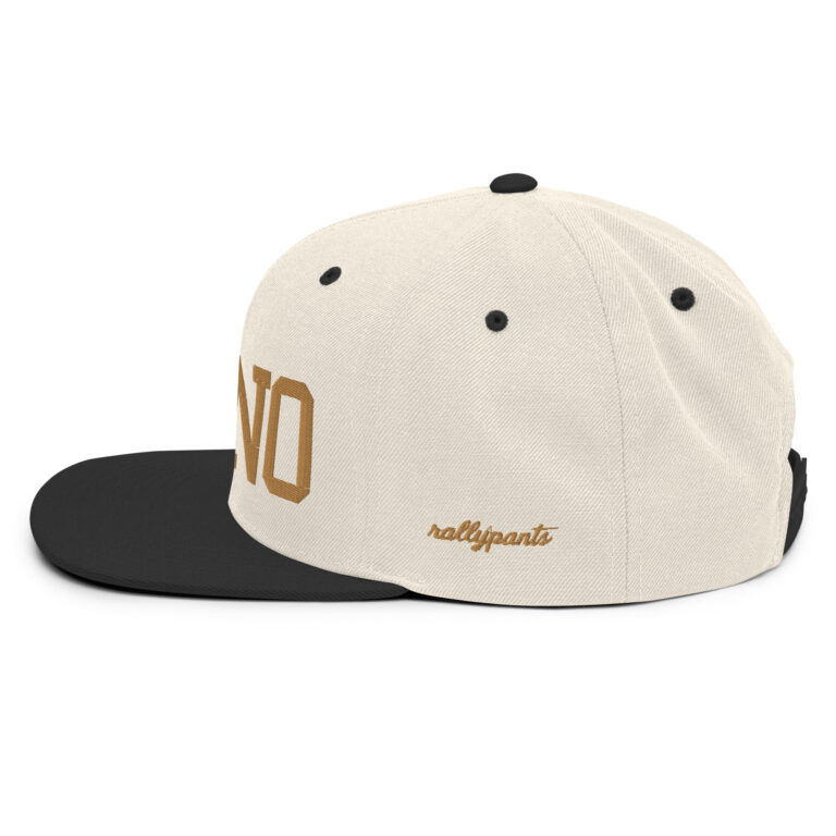 LATINO - snapback hat by rallypants natural/black/gold - Image 4