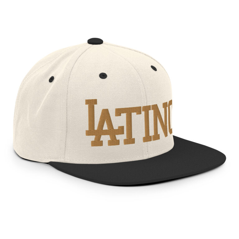 LATINO - snapback hat by rallypants natural/black/gold - Image 5