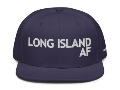 LONG ISLAND AF - always fan snapback hat navy/white
