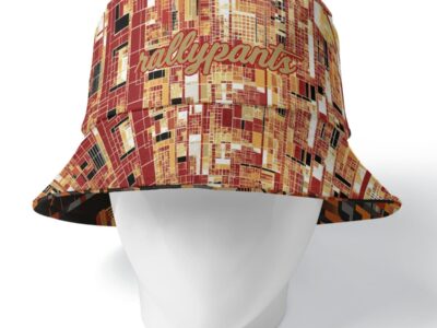 reversible bucket hat – san francisco gold/red/black - black/orange/beige rallyprint