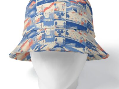 bucket hat – los angeles blue/white/red rallyprint