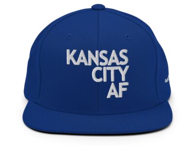 KANSAS CITY AF - always fan snapback hat royal blue/white