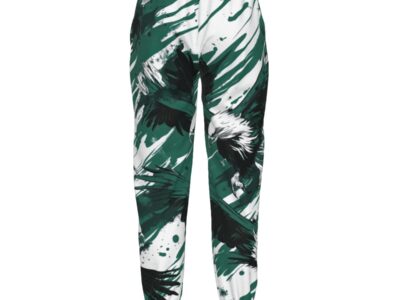 featherlite textured casual pants - philadelphia midnight/green/white
