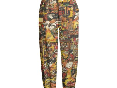unisex fleece sweatpants - kansas city arcade fire red/gold/white rallyprint