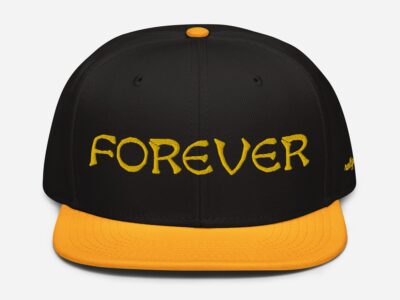 FOREVER - snapback hat black/yellow