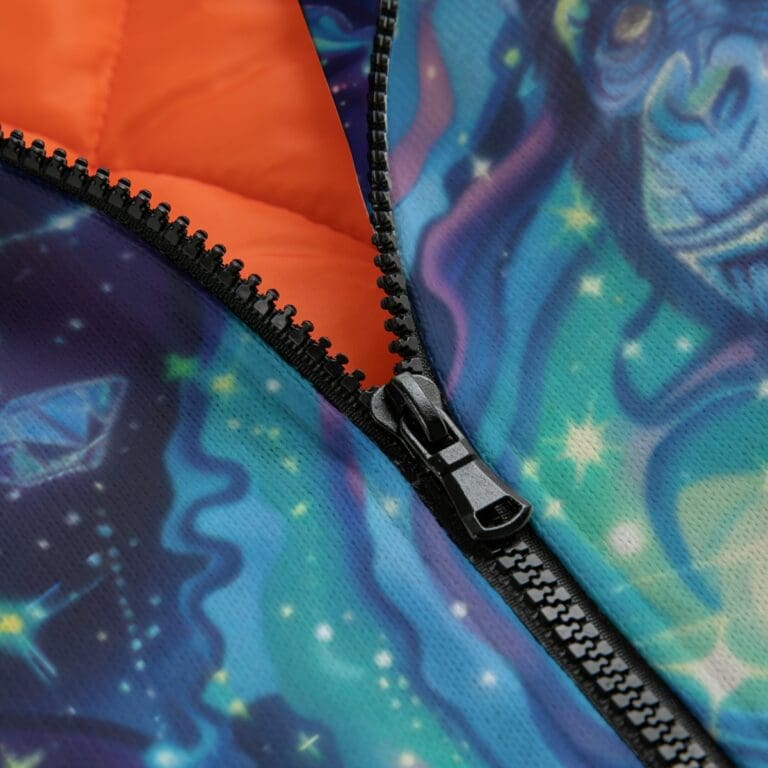 men's classic thermal fleece jacket – apes diamond blue/moon white - Image 3