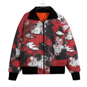 men's classic thermal fleece jacket – arizona red/white/black