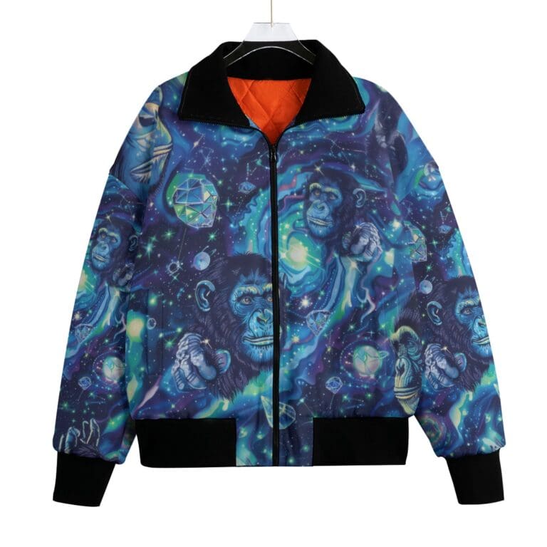 men's classic thermal fleece jacket – apes diamond blue/moon white