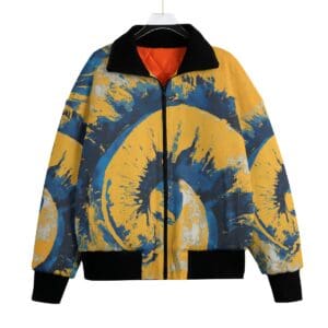 men's classic thermal fleece jacket – los angeles blue/yellow/white