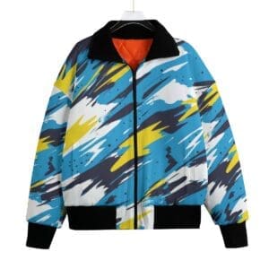 men's classic thermal fleece jacket – los angeles powder blue/yellow/white