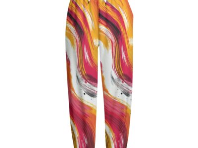 unisex fleece pants - kansas city red/gold/white