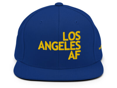 LOS ANGELES AF - always fan snapback hat blue/yellow