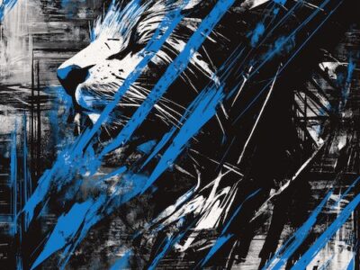 detroit blue/silver/black