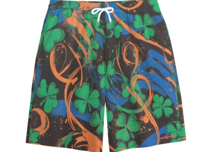 cotton terry shorts -  port st lucie blue/orange/green/black