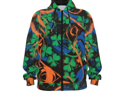 unisex premium cotton zip hoodie - port st lucie blue/orange/green/black
