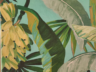 side door – banana leaf/seafoam/palm shadow