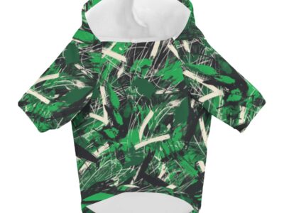 pet hoodie - new york green/white/black