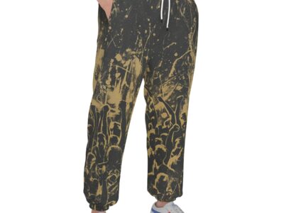 men’s thermal waffle tapered sweatpants - los angeles black/gold club