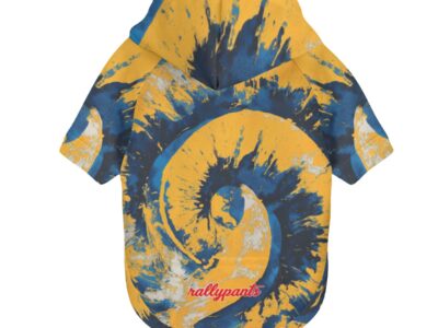 pet hoodie - los angeles blue/yellow/white