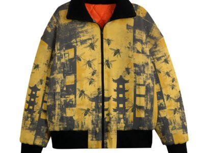 men’s classic thermal fleece jacket - killer bees shaolin